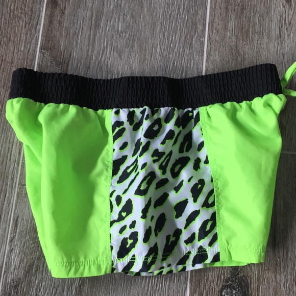 Two pairs of neon leaped print shorts! - Picture 4 of 4